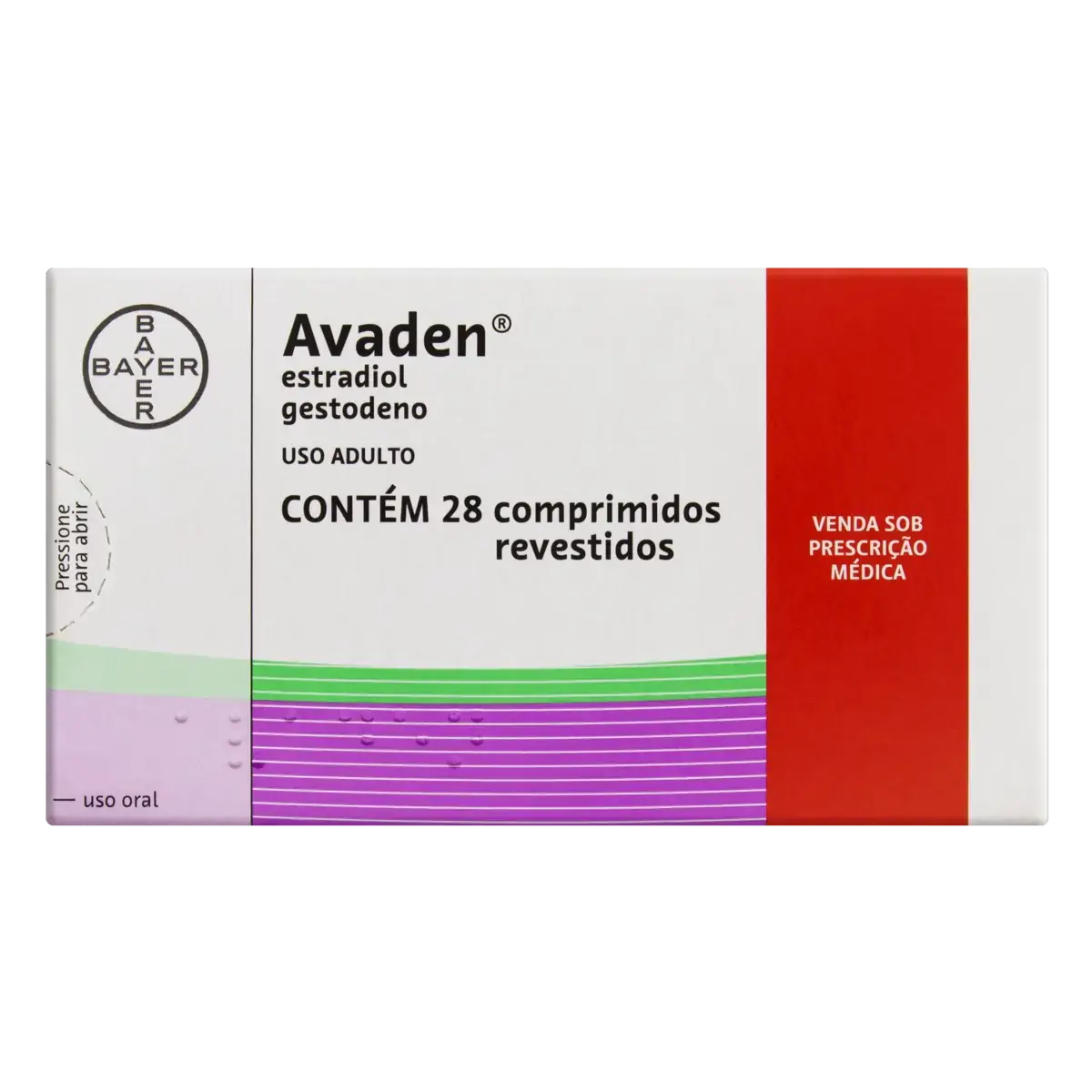Avaden Bayer Caixa 28 Comprimidos Revestidos