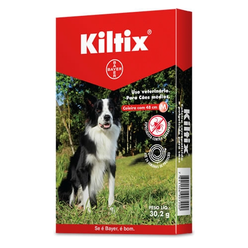 Coleira Contra Carrapatos Kiltix Média 48cm