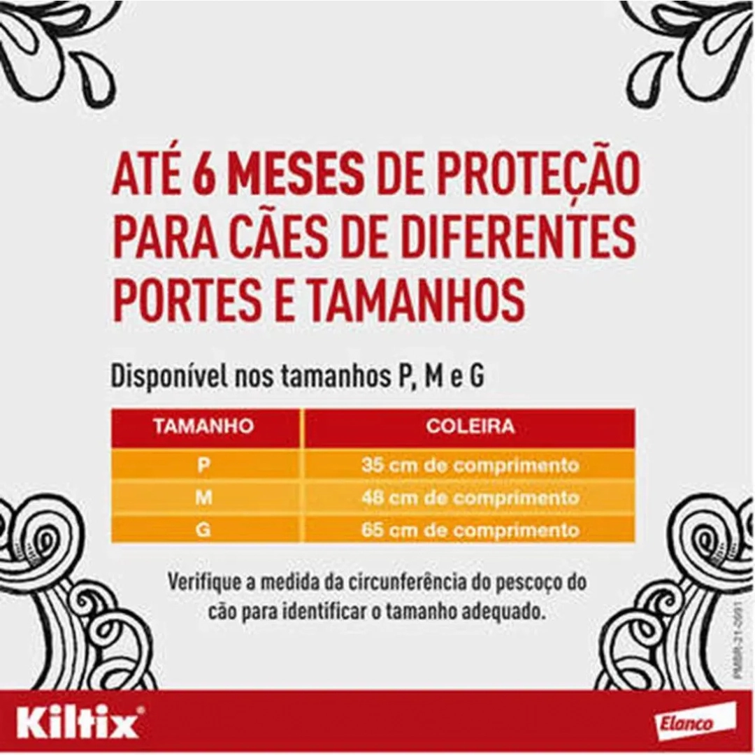 Coleira Kiltix Contra Carrapatos Para Cães