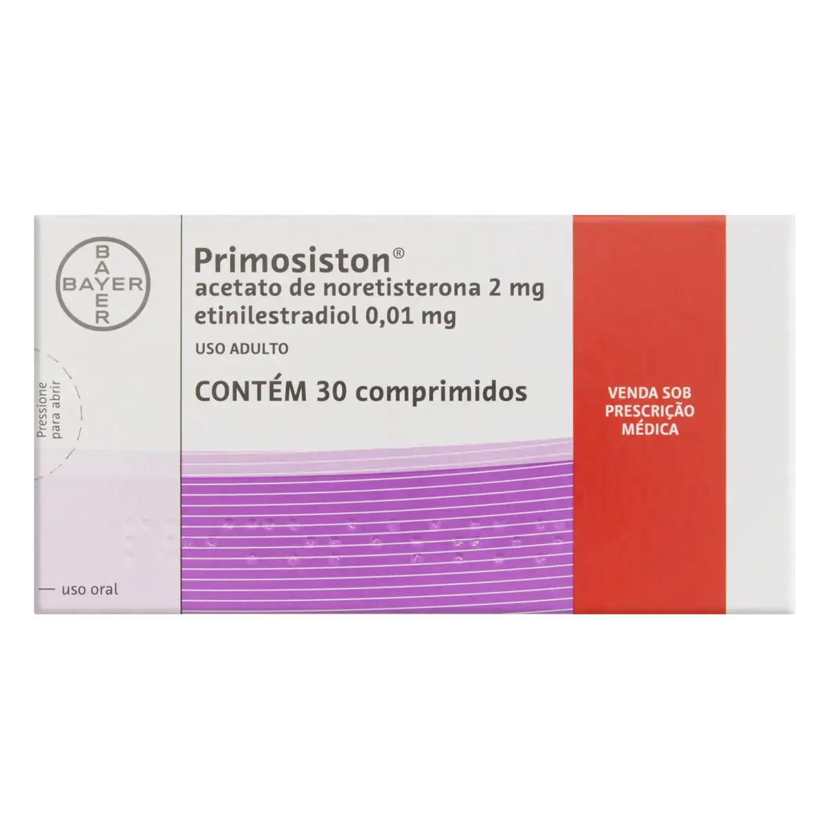 Primosiston Bayer Caixa 30 Comprimidos
