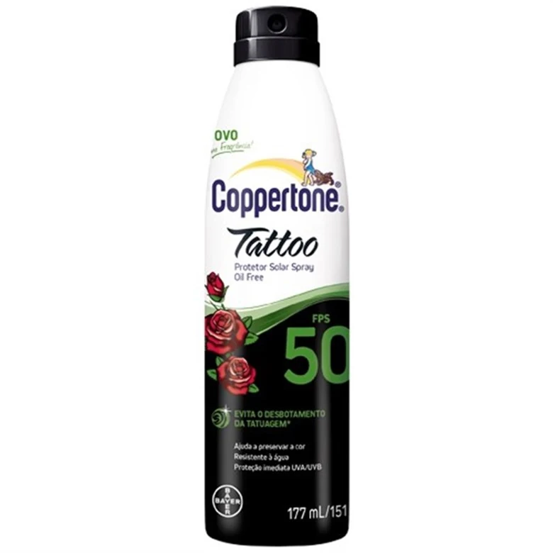 Protetor Solar Spray Coppertone 177ml Fps 50 Tattoo Unit