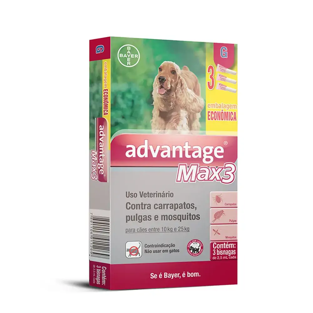Advantage Max3 10 25kg Econ 3x 2.5ml