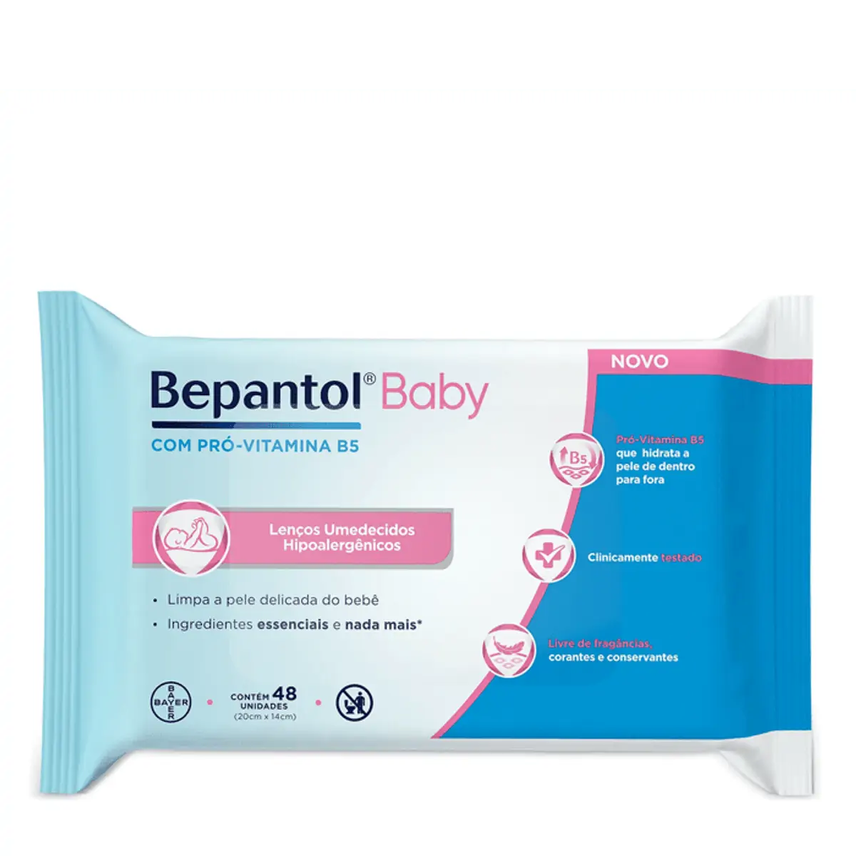 Bepantol Baby Lenços Umedecidos Para Bebês 48 unidades