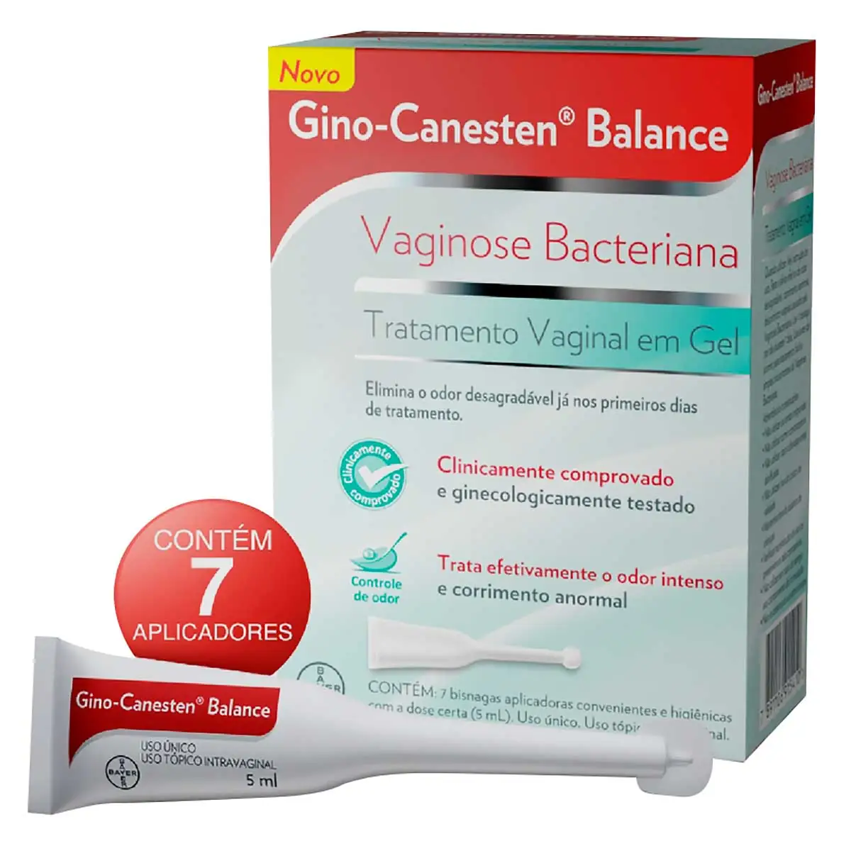 Creme de Tratamento da Vaginose Bacteriana Gino-Canesten Balance