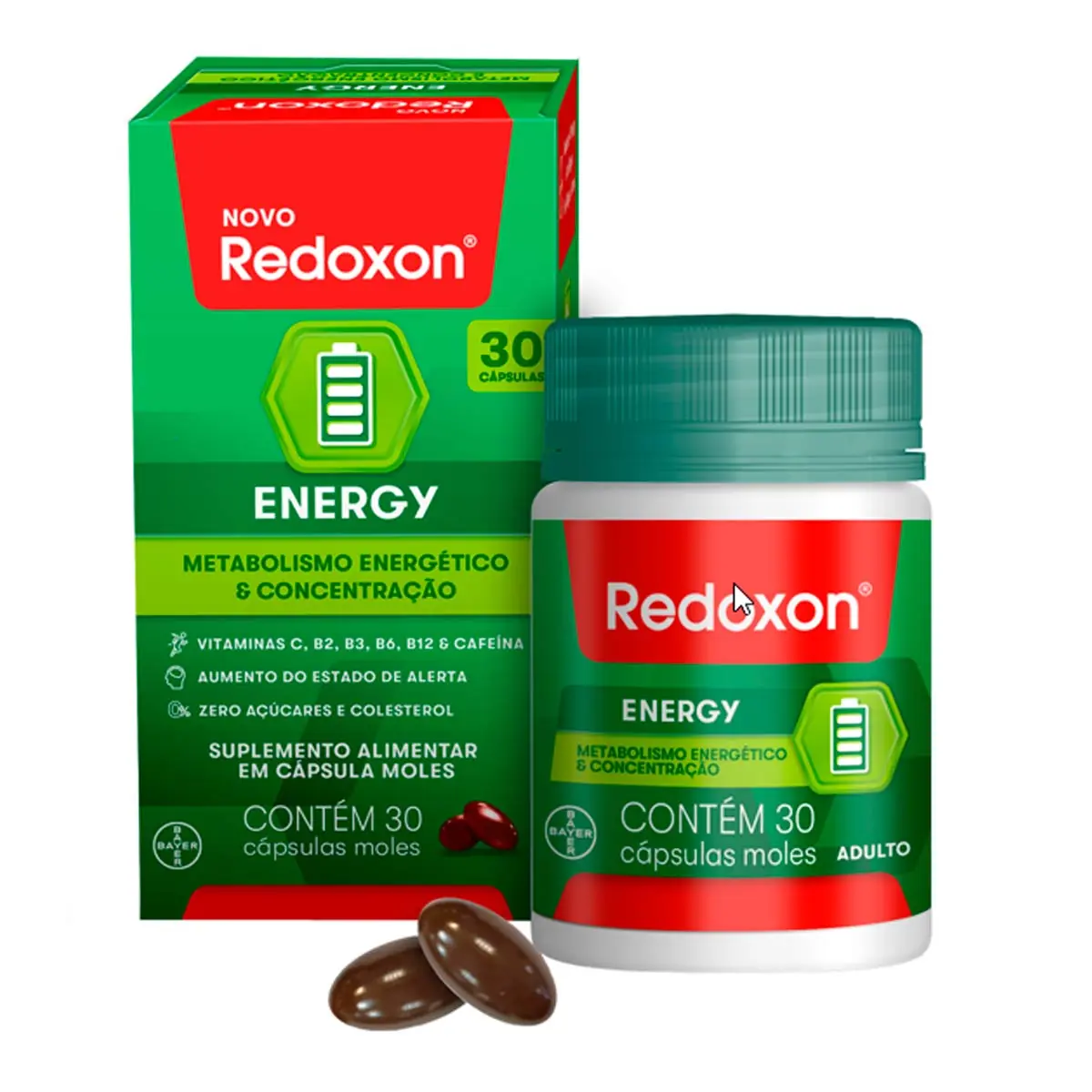 Suplemento Alimentar Redoxon Energy 30 Cápsulas Moles
