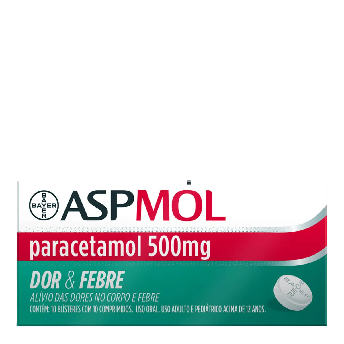 Paracetamol 500mg Comprimido Genérico 20 Comprimidos