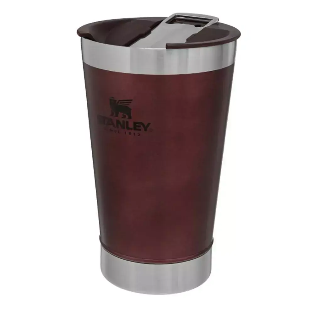Copo Térmico de Cerveja Stanley 473 ml com Tampa Wine 08028 Vermelho