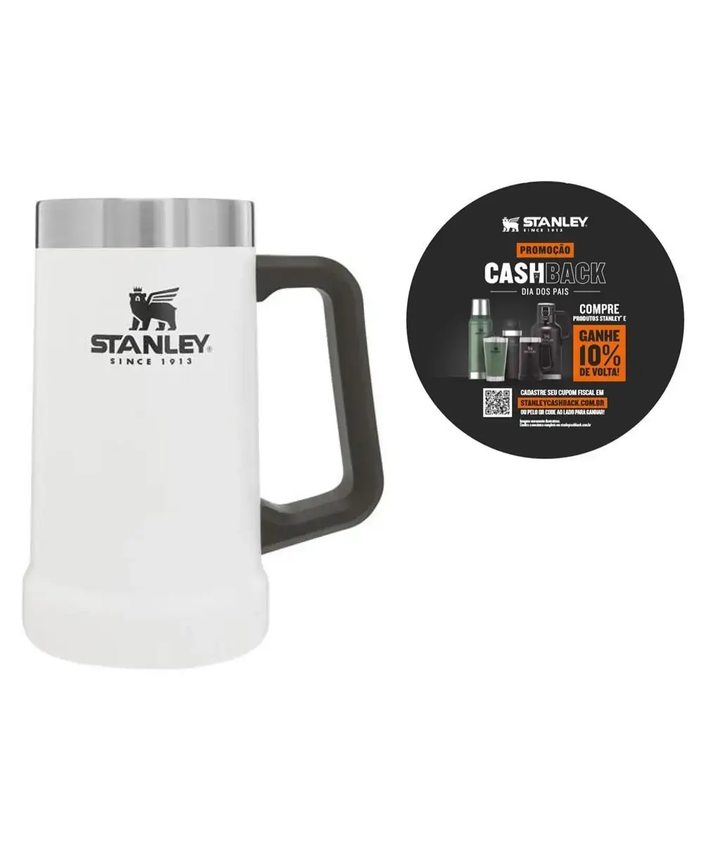 Caneca Térmica de Cerveja Stanley Branca 710ML