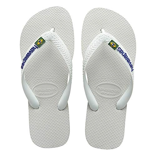 Chinelo Branco Brasil Logo Havaianas N° 35/36