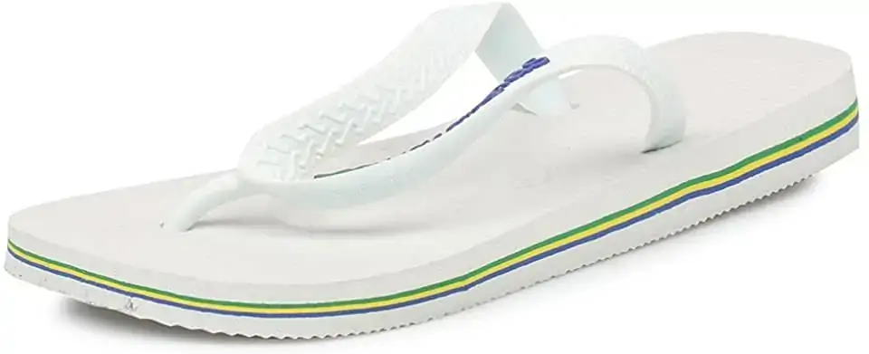 Chinelo Branco Brasil Logo Havaianas N° 43/44