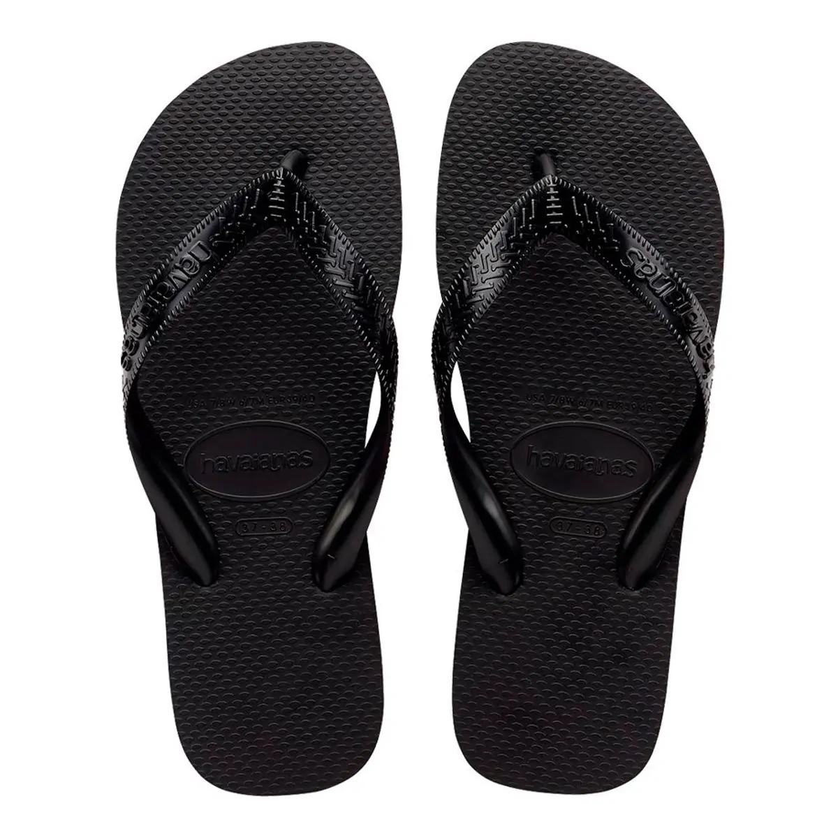 Chinelo Preto Top Havaianas N° 37/38