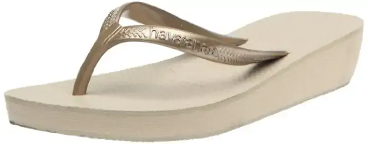 Sandalia High Light Areia/dourado Claro 36 88g Havaianas