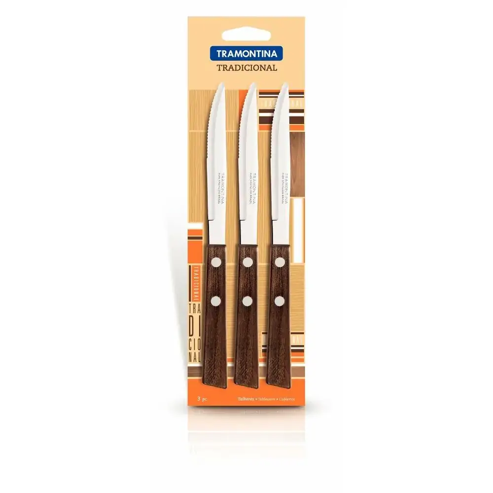 Conj.facas Tramontina Trad 3pc