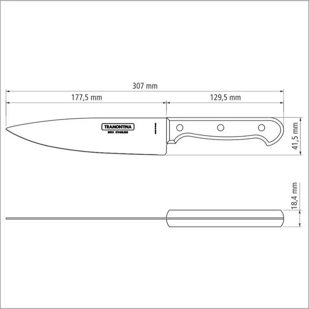 Tramontina Faca Inox N.7 Rf.21131/177