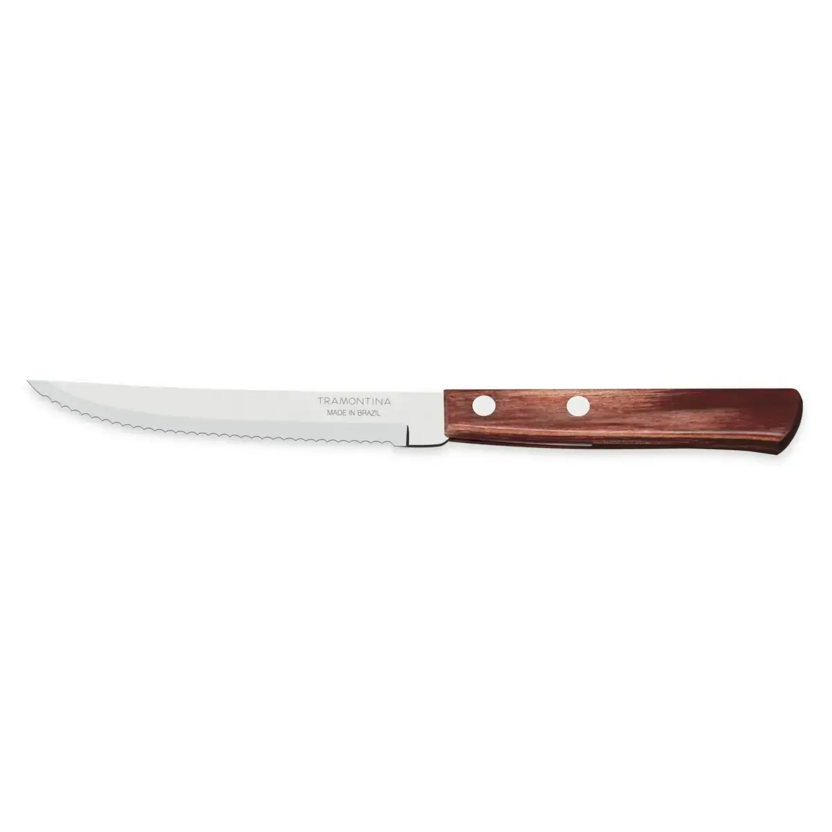 Faca de Churrasco Tramontina Cabo Madeira Polywood Vermelho 5 Pol