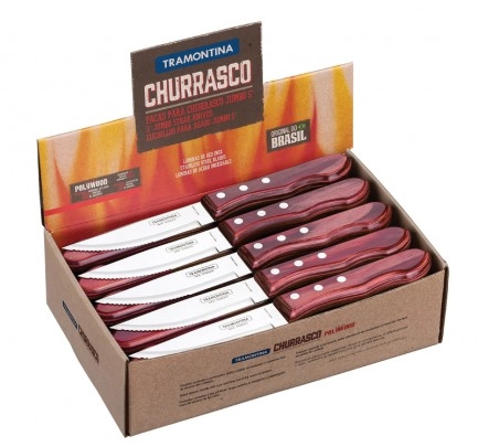 Faca Churrasco Tramontina Jumbo Inox 5 Poly