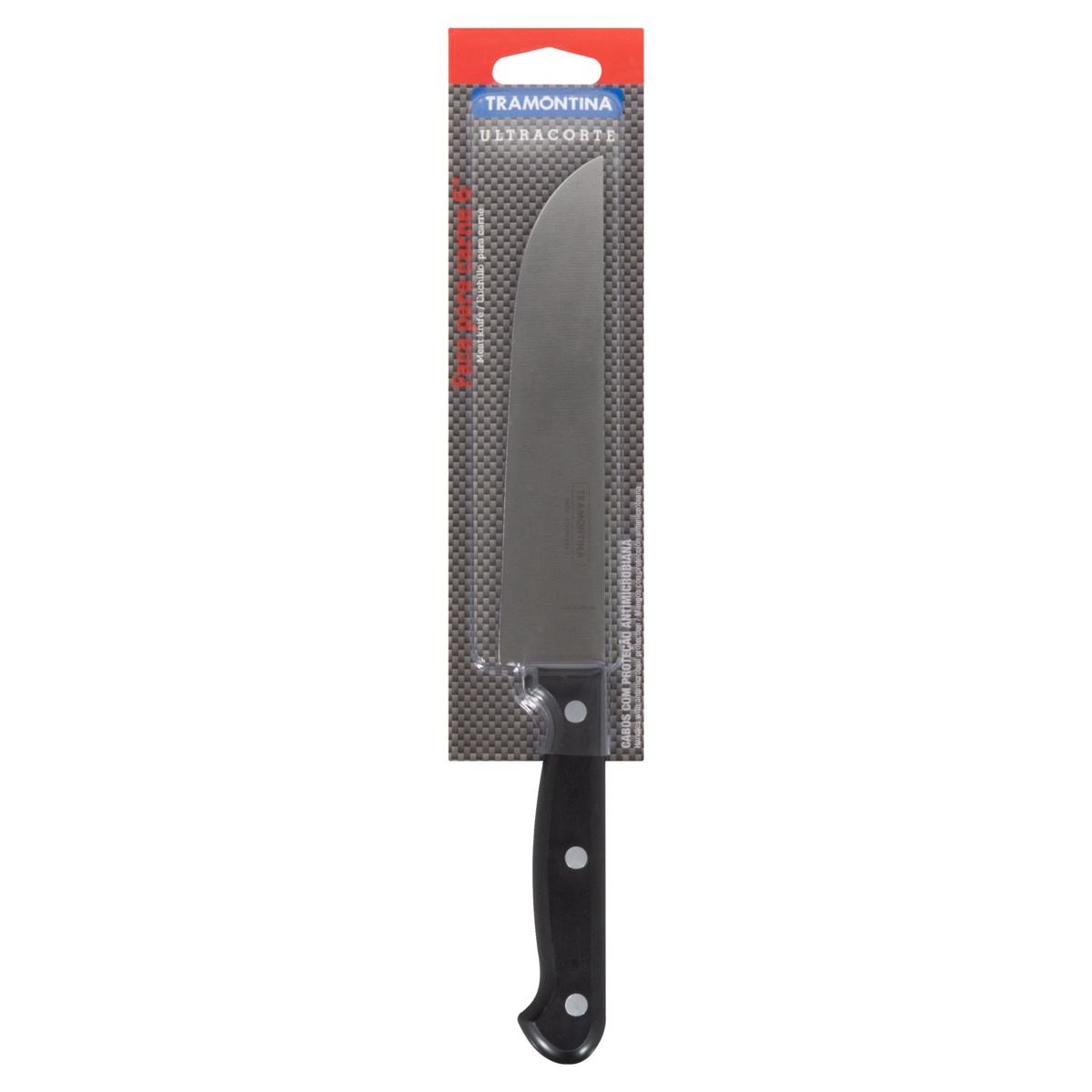 Faca Para Carne Inox Preta Tramontina Ultracorte 6