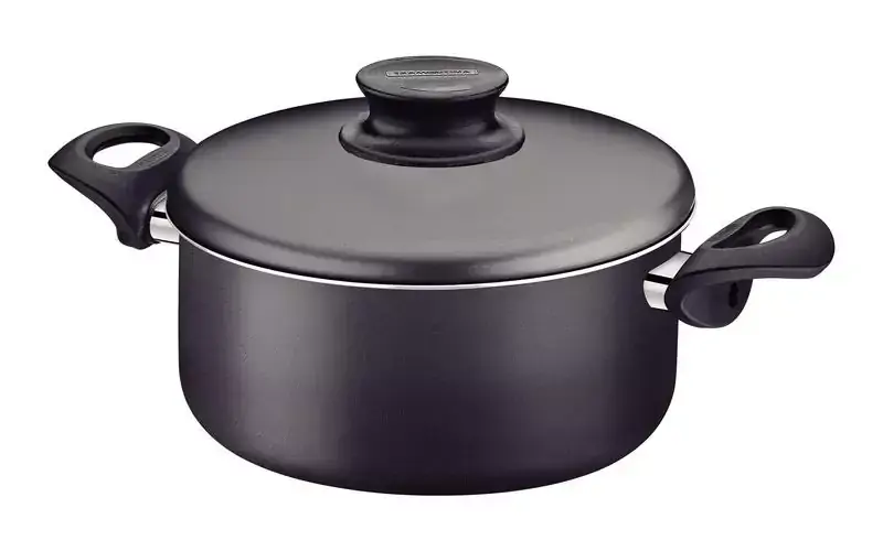 Caçarola Paris em Alumínio com Revestimento Antiaderente Starflon Max com Tampa de Alumínio Grafite 28 cm 8,0 L-Tramontina
