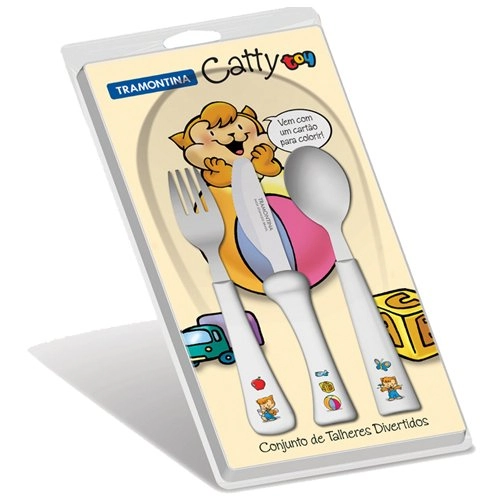 Conjunto De Talheres Inox Catty C/ 3 Peças Tramontina 23799/091