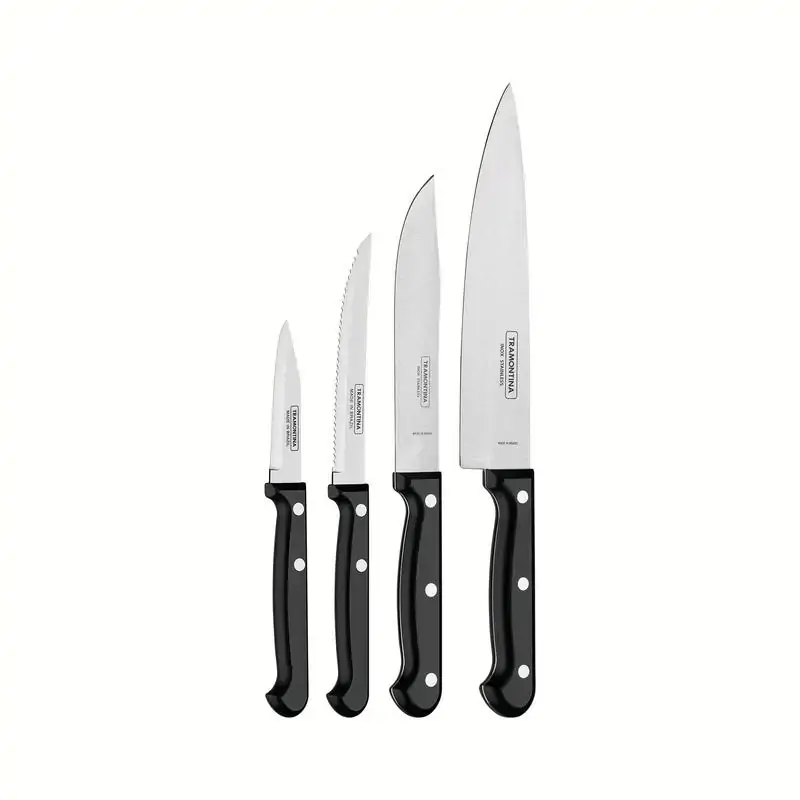 JOGO FACAS INOX 4PC ULTRACORTE PRE
