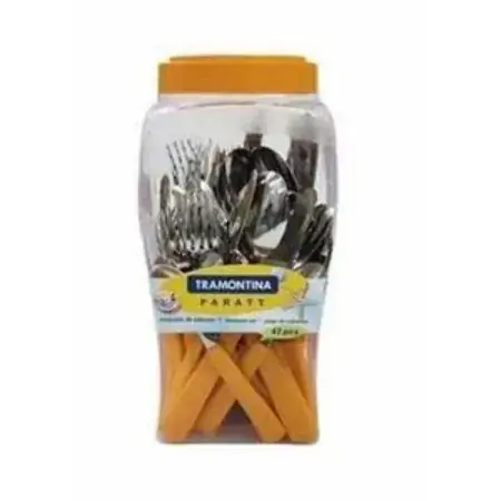 Conjunto Talher Inox Paraty Tramontina Lar 42pcs