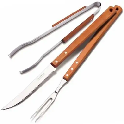 Conjunto Para Churrasco Inox 3pcs 26499023 Tramo