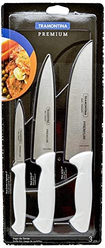 Jogo de Facas Premium 3 Peças Aço inox com polipropileno 24499811 - Tramontina
