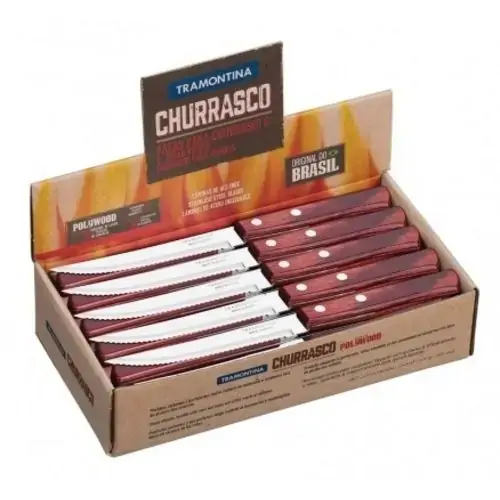 Faca Tramontina Churras Inox 5 Polywood