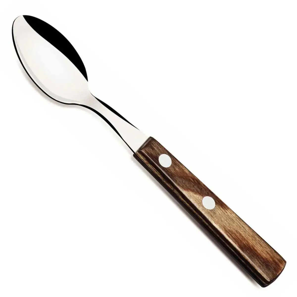 Colher De Cha Inox Polywood Castanho