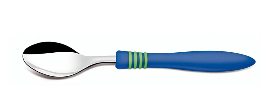 Colher P Cha Inox Cor Cor Az/vd