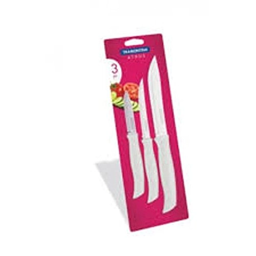 Conjunto De Facas Tramontina Athus Branco 3 Peças