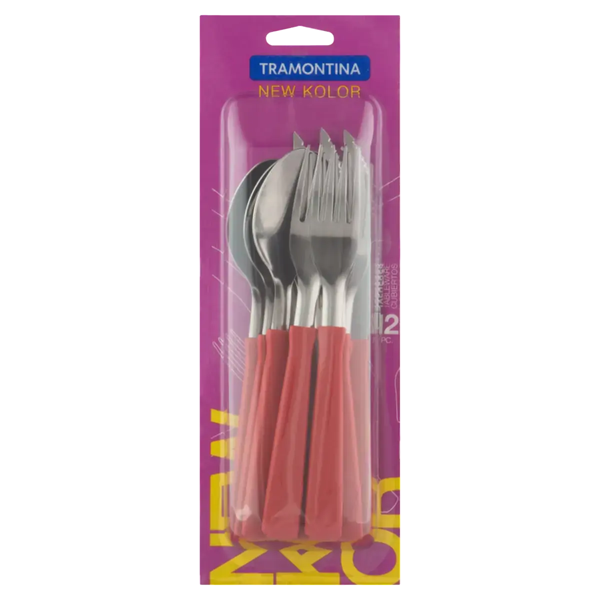 Faqueiro Inox Vermelho Tramontina New Kolor 12 Peças