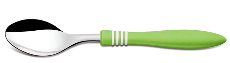 Colher Sobremesa Cor Cor Aco Inox Verde 23456420 Tramontina