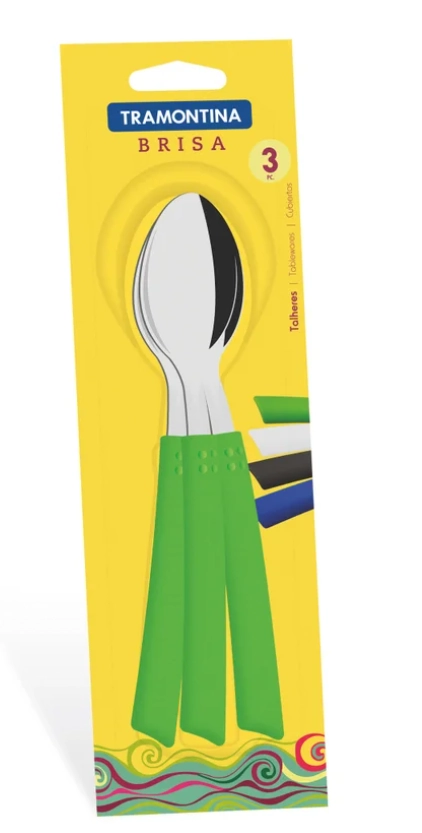 Cj Colheres Brisa Verde 3pcs R23153/320