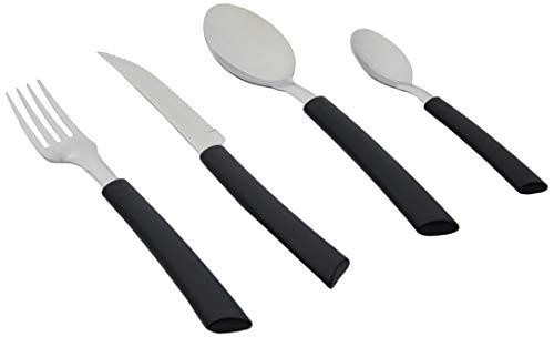 Brisa Conjunto Talheres Inox 24 Pcs Cb Preto Pote