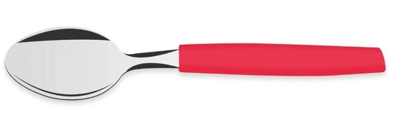 Tramont Colher Sobremesa Inox Munique Vermelha