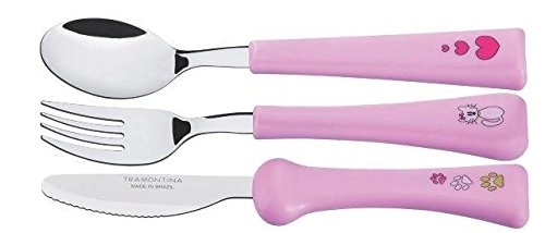 Jg.inox Tramontina 3pcs My Best Friend Rosa