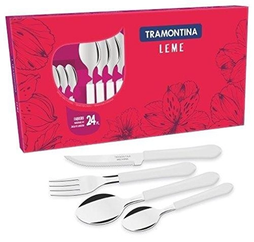 Faqueiro Inox Tramontina 24pc Leme Branco