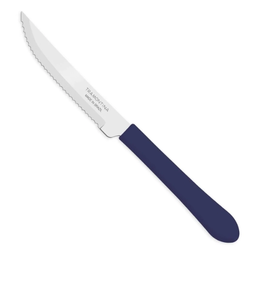 Faca Para Churrasco Inox Azul Tramontina Leme