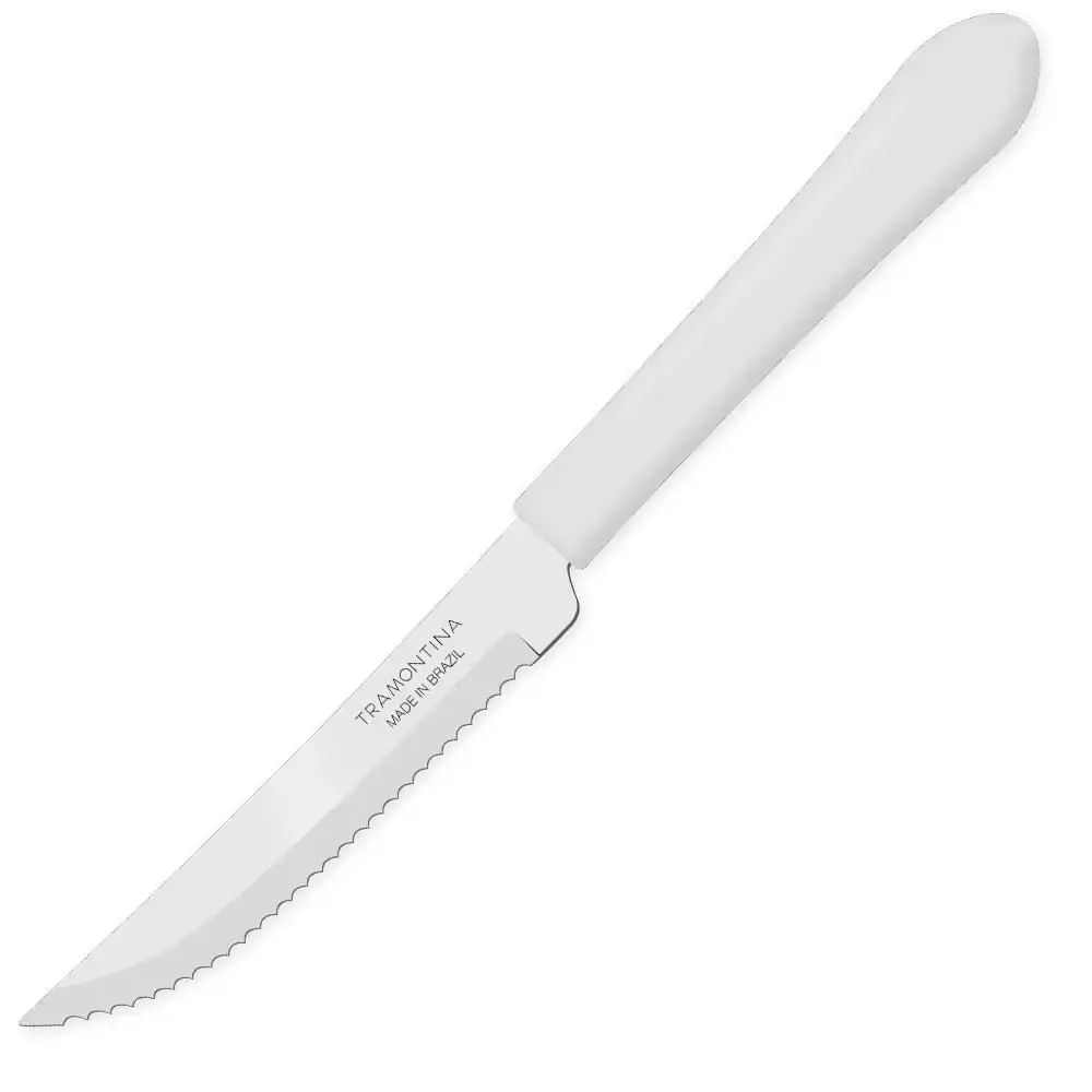 Faca Para Churrasco Inox Branca Tramontina Leme 4
