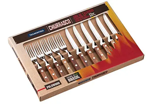 Jogo Para Churrasco Com 12 Peças Tramontina Ref: 21199/403