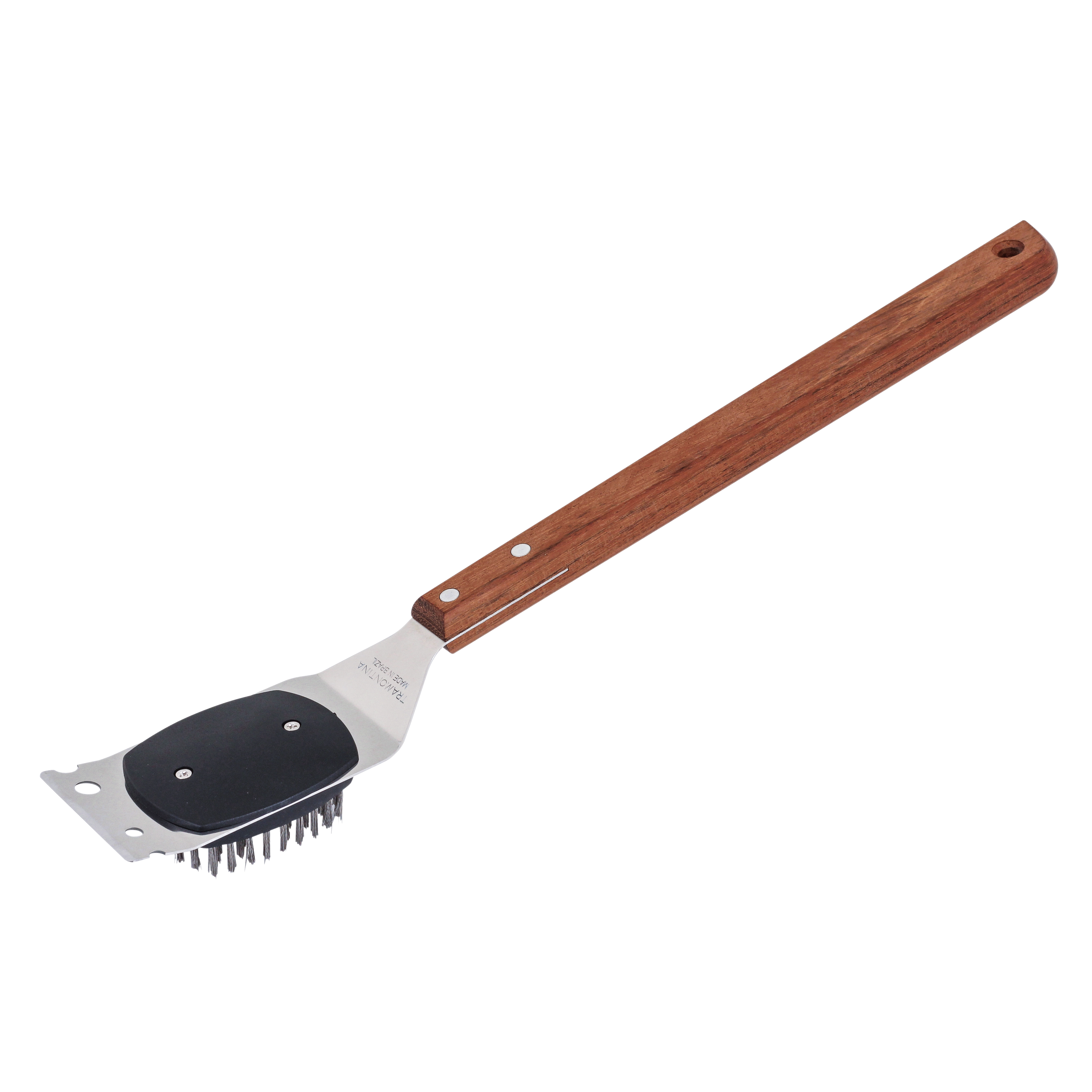 Escova Raspador Limpa Grelha Churrasqueira Aço Inox Tramontina