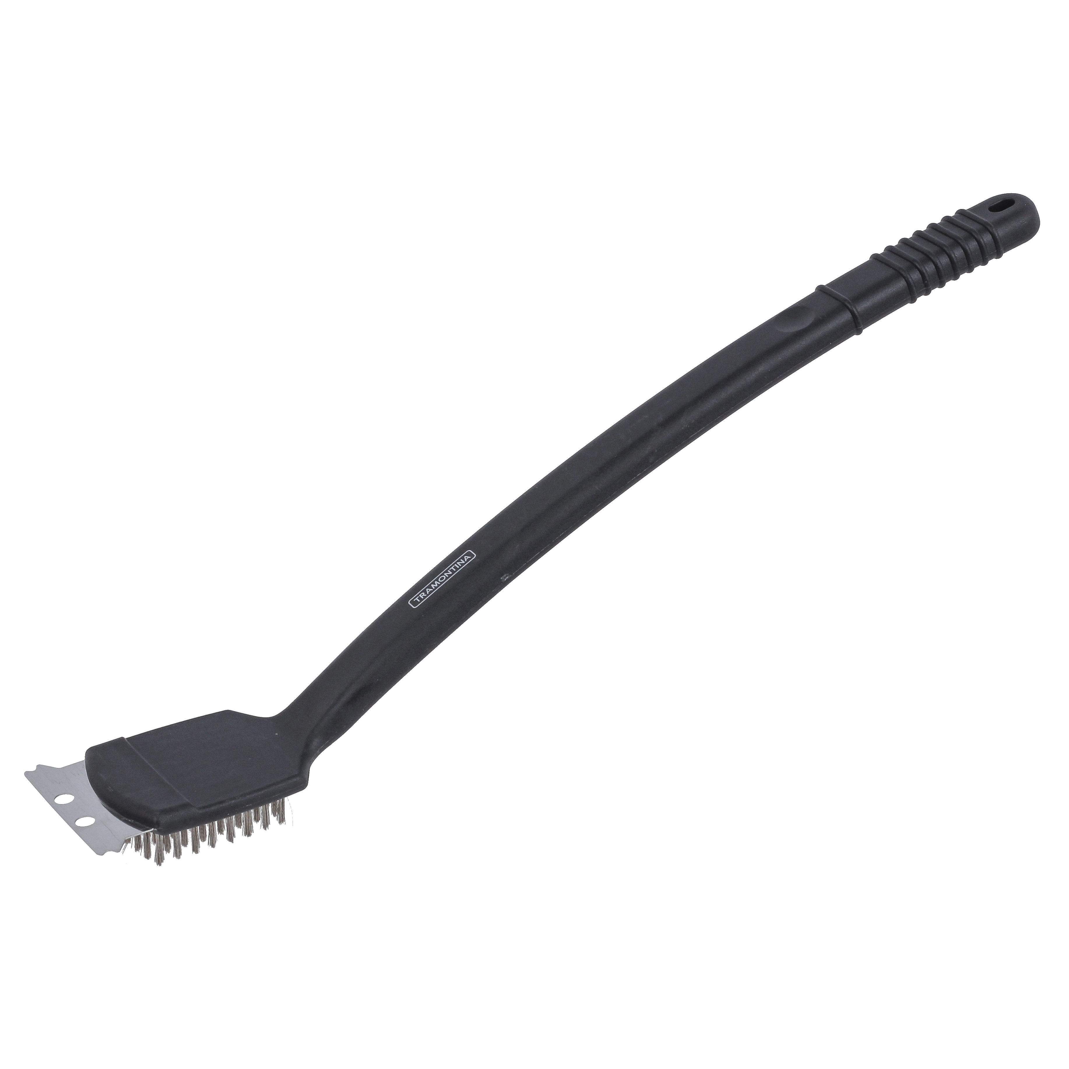Escova de Aço Limpa Grelha Churrasqueira com Raspador Tramontina
