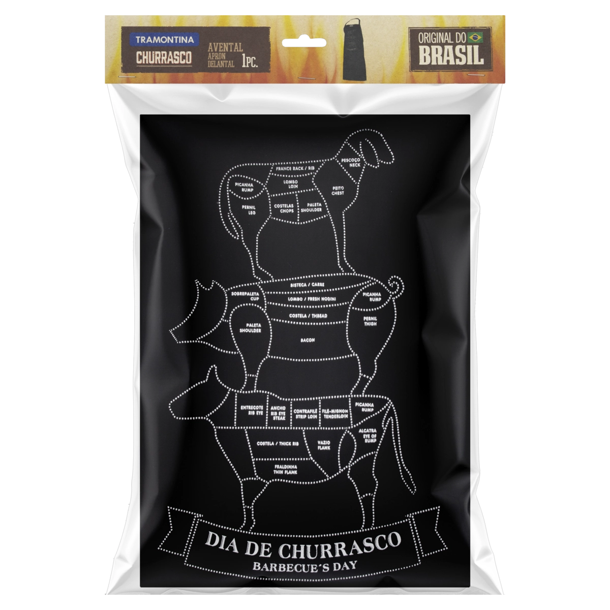 Avental Churrasqueiro Cozinha 100% Algodão Tramontina