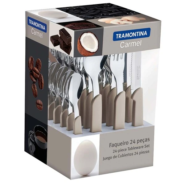 Faqueiro 24 Peças Inox Carmel Tramontina