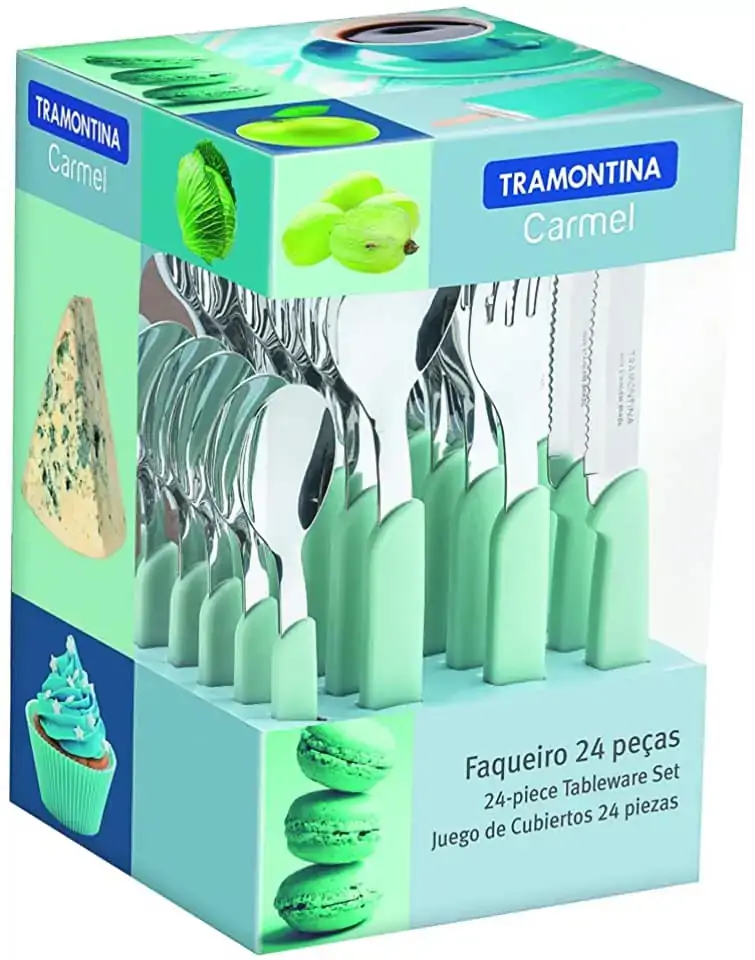 Faqueiro Tramontina Inox 24pcs Turquesa Un