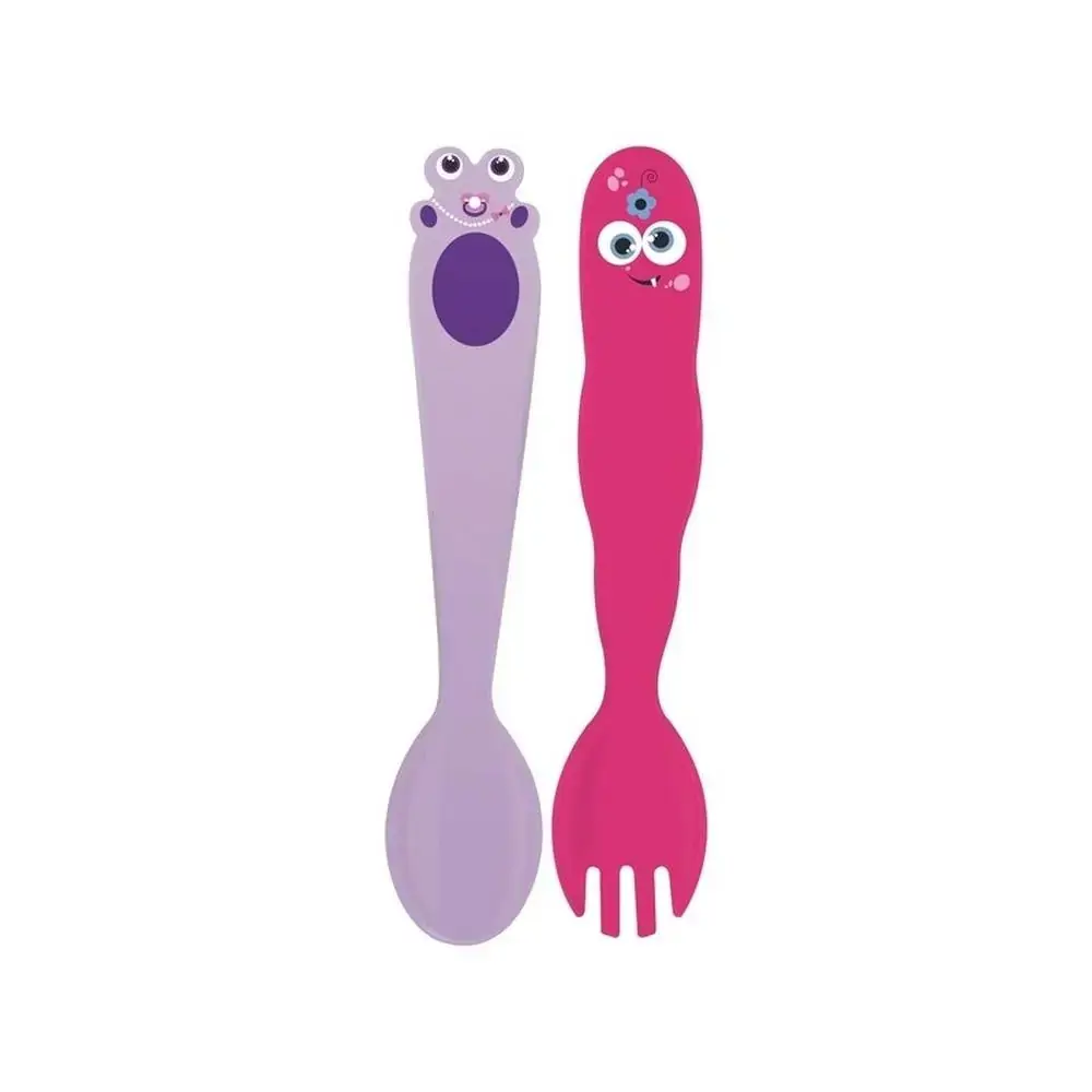 Jogo de Talheres Infantil Monsterbaby com Proteção Antimicrobiana 2 Peças - Tramontina