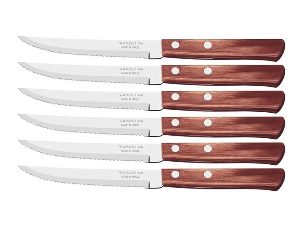 Facas Churrasco 5 C/ 6peças Polywood