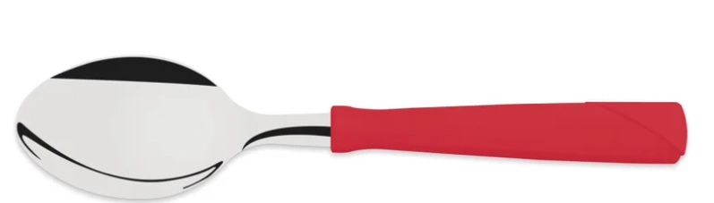 Colher Sobremesa New Kolor Inox Vermelho 23166470 Tramontina