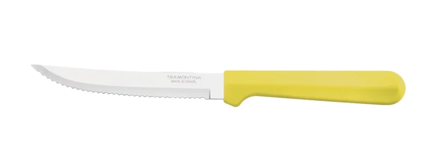 Faca Carne 5 Inox Amarela 23270425 Tramontina